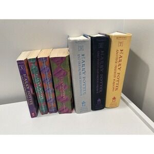 Harry Potter PB 1st Scholastic Editions & HC 1st American Editions Book Set 1-7